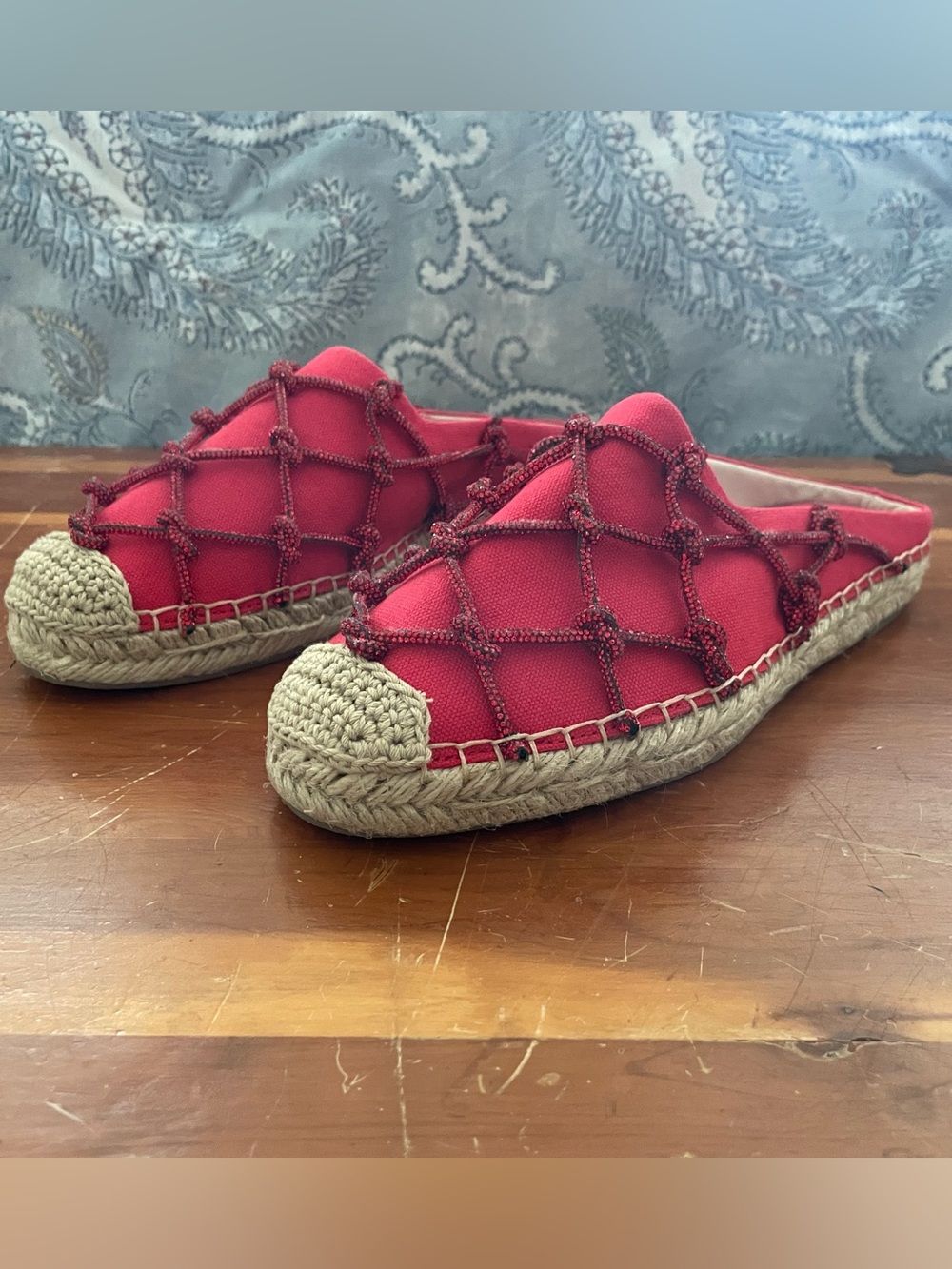Cecelia red mule shoes.